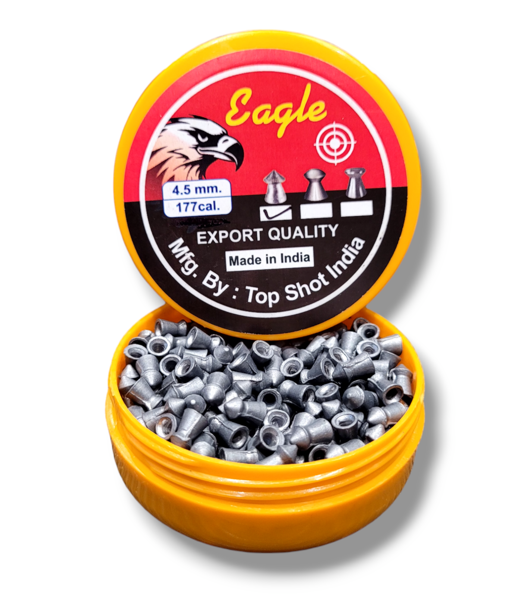 EAGLE EXPORT QUALITY AIRGUN PELLETS .177/4.5 MM CAL.